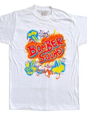 Vintage 1984 Levi's Custom Label 'Bomber Squad' Graffiti Art